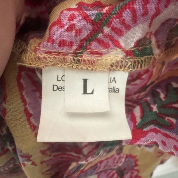 Lola Australia Pacific Boho Belted Midi Dress Size L - Picture 14 of 15